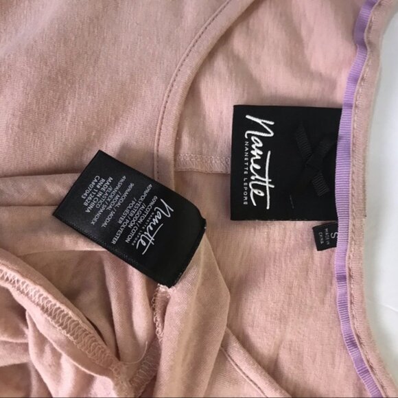 Nanette Lepore Rosedust Hi Low Waist Peplum Top Cotton Blend Boho Fluttery Tunic - Picture 9 of 11